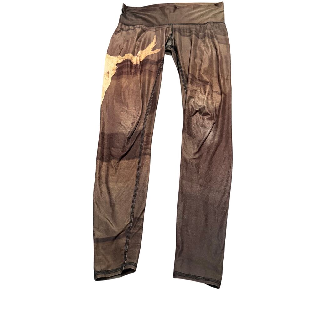 Teeki leggings old school skull yoga activewear lightweight sz S